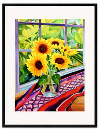 Kehystetty taidepainatus Sunflowers at the Window