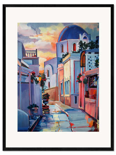 Framed art print Alley and Roof Gardens