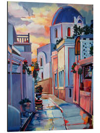 Magnettafel Gasse und Dachgärten