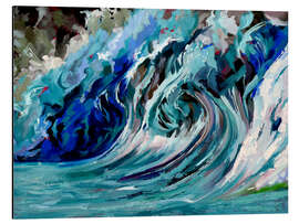 Magnettafel Blaue Welle