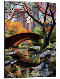 Magnettafel Central Park Brücke, New York