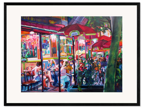 Impression artistique encadrée Café de Paris