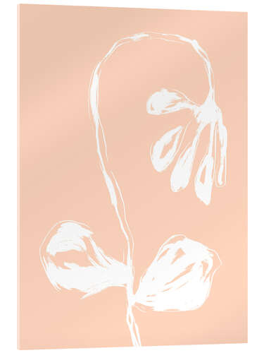 Acrylic print Peach Flower