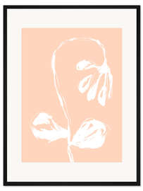 Gerahmter Kunstdruck Peach Flower