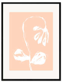 Impression artistique encadrée Peach Flower