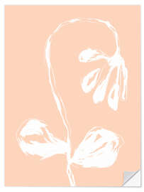 Autocolante decorativo Peach Flower