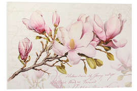 Foam board print Magnolia Spring Romance Pink