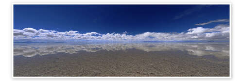 Poster Mirror For the Sky - Uyuni salt flats