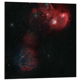 Magnettafel Simeis 147, der Sternnebel und der Kaulquappennebel