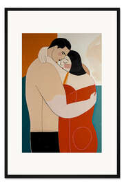 Gerahmter Kunstdruck Body Positivity I