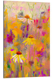 Magnettafel Neon-Gänseblümchen