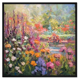 Gerahmter Kunstdruck Wildflower Wonderland Impressionist
