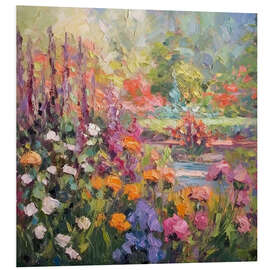 Foam board print Wildflower Wonderland Impressionist