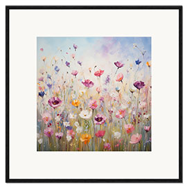 Ingelijste kunstdruk Happy meadow