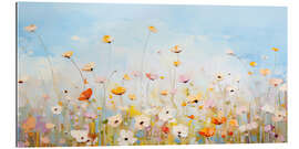 Tableau en plexi-alu Delicate Wildflowers