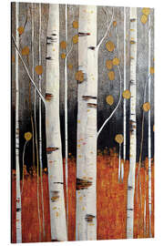 Magnettafel Vergoldeter Birkenwald