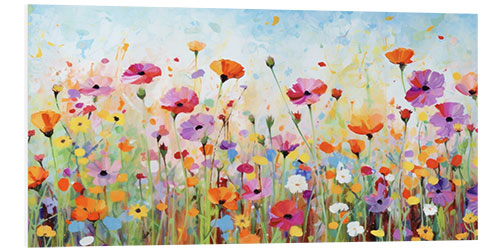 Foam board print Popping Poppies