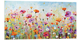 Foam board print Popping Poppies