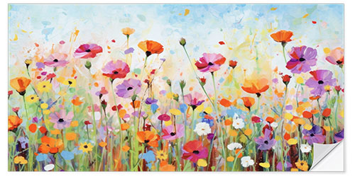 Wall sticker Popping Poppies