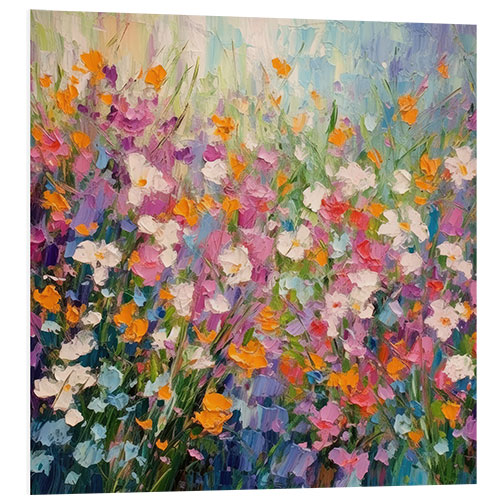 Foam board print Floral impressionist