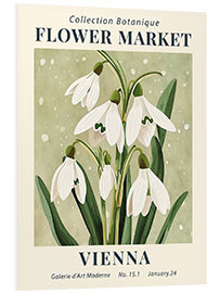 Foam board print Flower Market Vienna