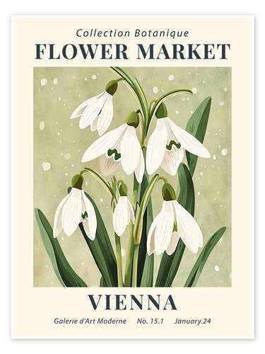 Poster Flower Market Vienna