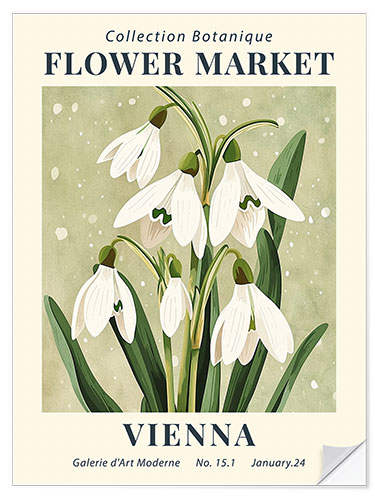 Wall sticker Flower Market Vienna