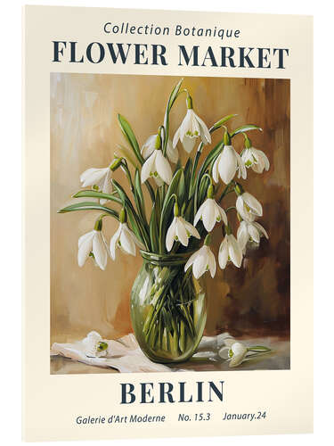 Stampa su vetro acrilico Flower Market Berlin