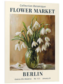 Foam board print Flower Market Berlin