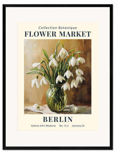 Framed art print Flower Market Berlin