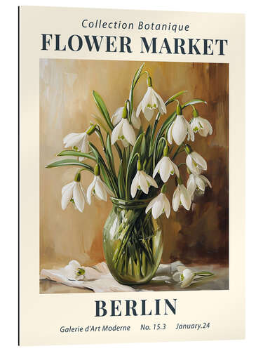 Quadro em plexi-alumínio Flower Market Berlin