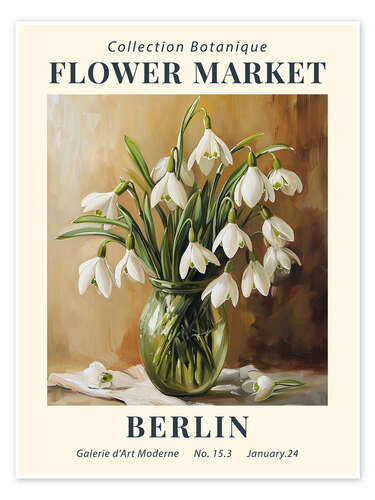 Poster Flower Market Berlin