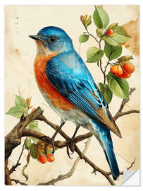 Sticker mural Blue Bird