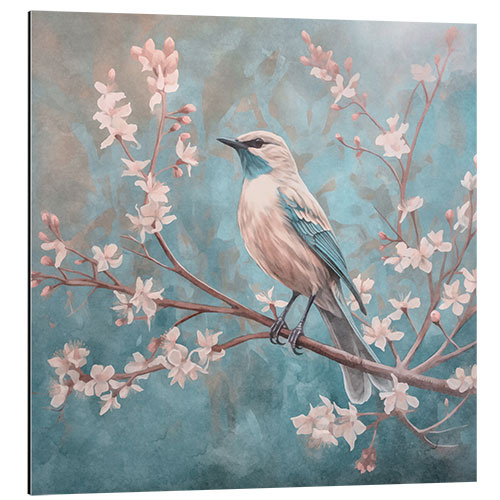 Aluminium print Bird Vintage Romance