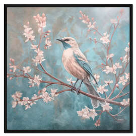 Gerahmter Kunstdruck Bird Vintage Romance