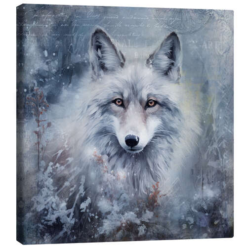 Canvas print Snow Fox