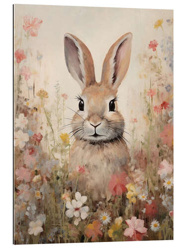 Gallery print Rabbit in Flower Field