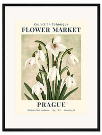 Gerahmter Kunstdruck Flower Market Prague
