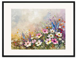 Gerahmter Kunstdruck Frühlingslandschaft