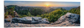 Galleritryck Sunset in Saxon Switzerland