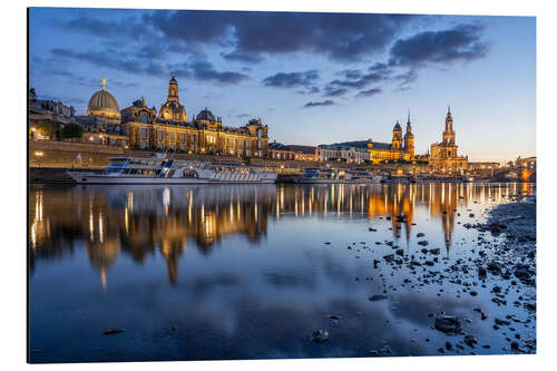 Aluminium print On the Banks of the Elbe in Dresden