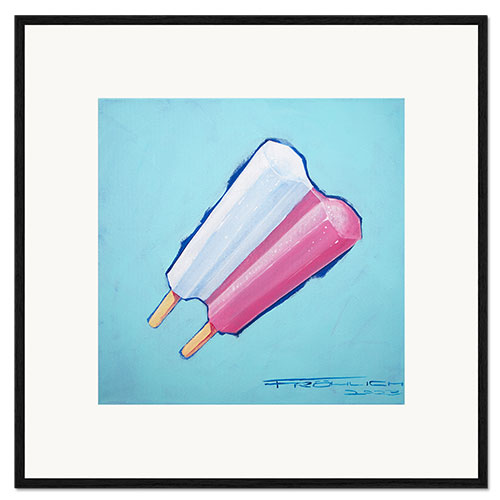 Ingelijste kunstdruk Double Popsicle