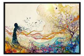 Gerahmter Kunstdruck Wind des Lebens