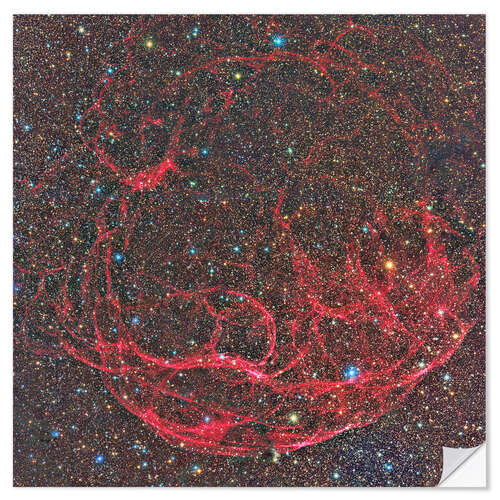 Wandsticker Spaghetti Nebula, Sh2-240