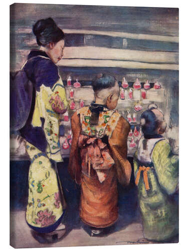 Stampa su tela Sugar-Water Stall