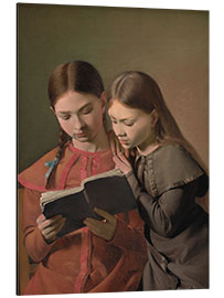 Cuadro de aluminio The Artist's Sisters Signe and Henriette Reading a Book