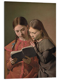 Gallery print The Artist's Sisters Signe and Henriette Reading a Book