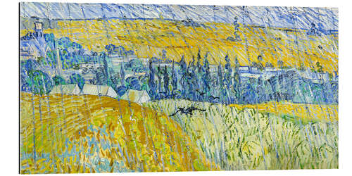 Tableau en plexi-alu Rain: Auvers, 1890