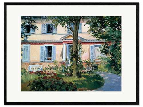 Ingelijste kunstdruk The House at Rueil, 1882