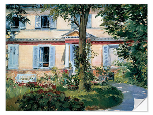 Selvklæbende plakat The House at Rueil, 1882